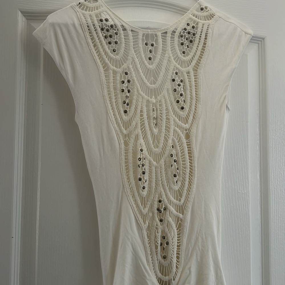 Sky cream stretchy maxi dress